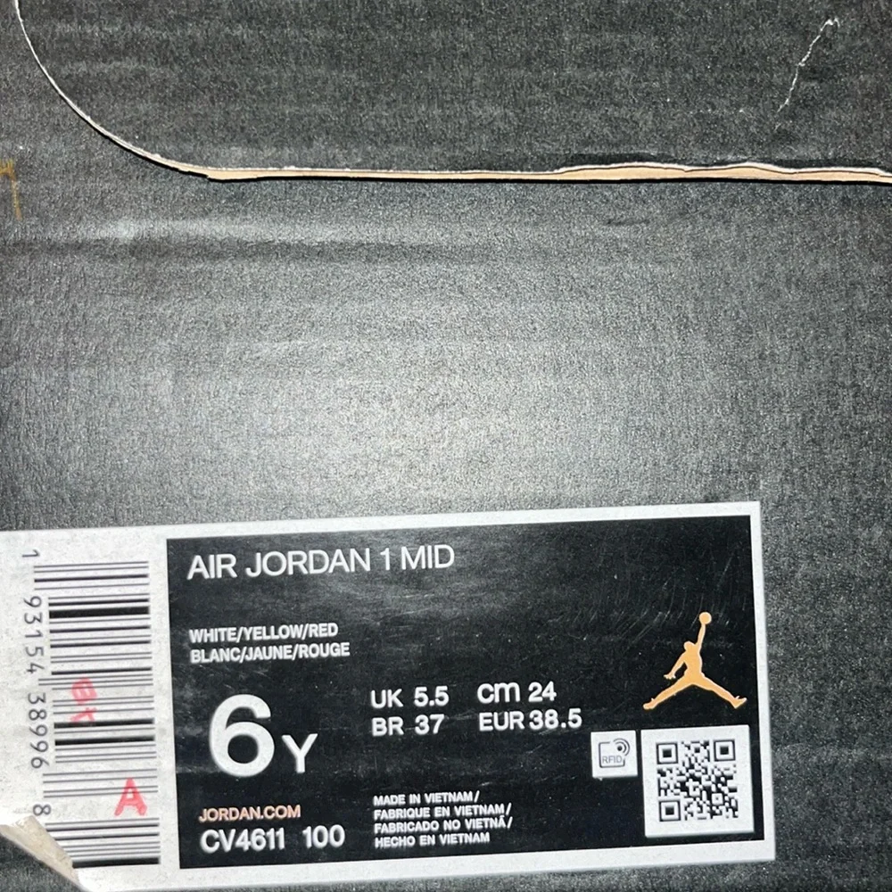 Air Jordan 1 Mid Edge Glow (GS) - Picture 12 of 14